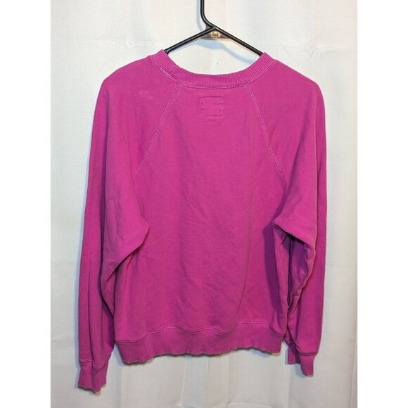 Hot Pink AE American Eagle Pullover Sweatshirt Sweater Preppy Teen Top Small - Picture 11 of 16